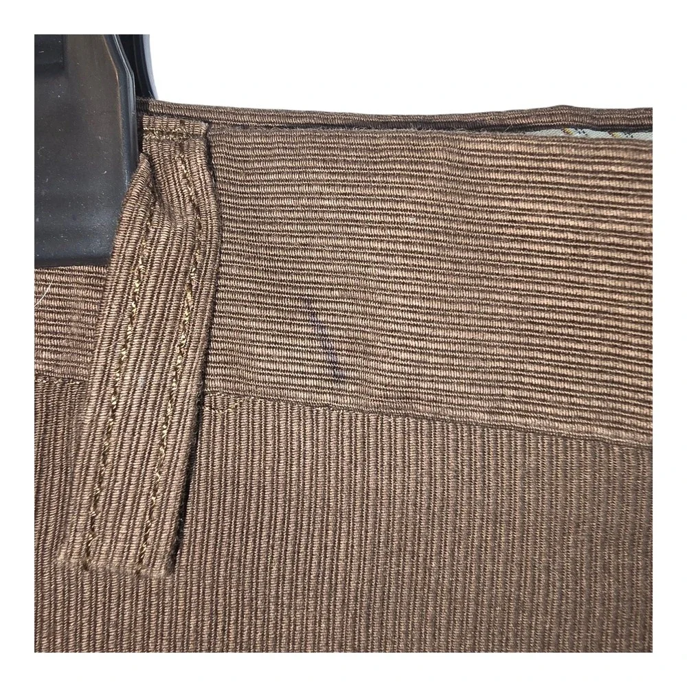 Banana Republic Mens Brown Corduroy Flat Front Casual Dress Pants 36x32 Y2K Flaw